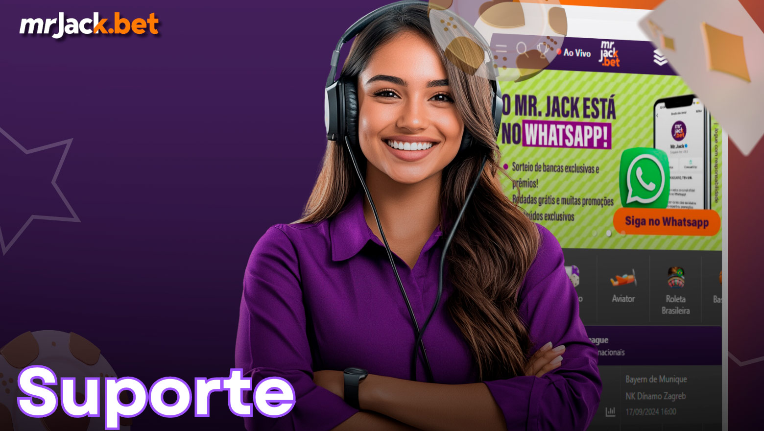 Na versão móvel, encontrará os mesmos métodos de contacto com a equipa de apoio