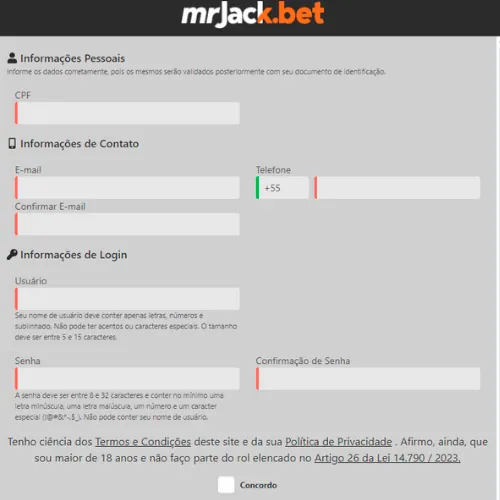 Inscrições no Mr. Jack