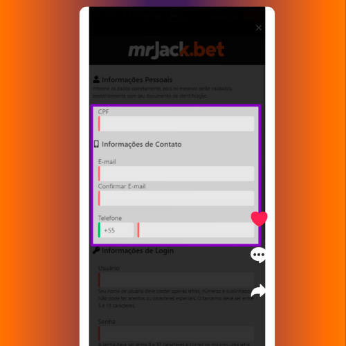 Forneça as informações necessárias ao Mr. Jack